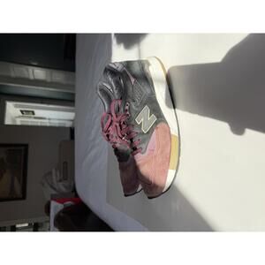 New Balance 998 Burgundy and Black Sneakers